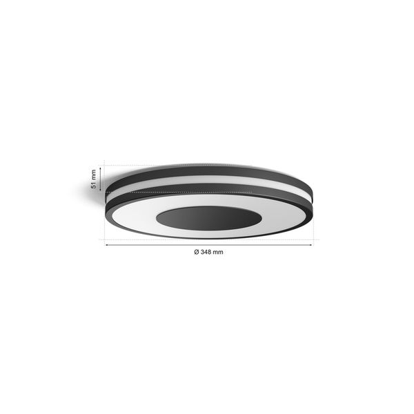 Philips Lighting Being Hue White ambiance plafondlamp Black