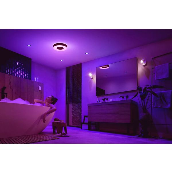 Philips Lighting Xamento Hue White and Color Ambiance middelgrote plafondlamp Black