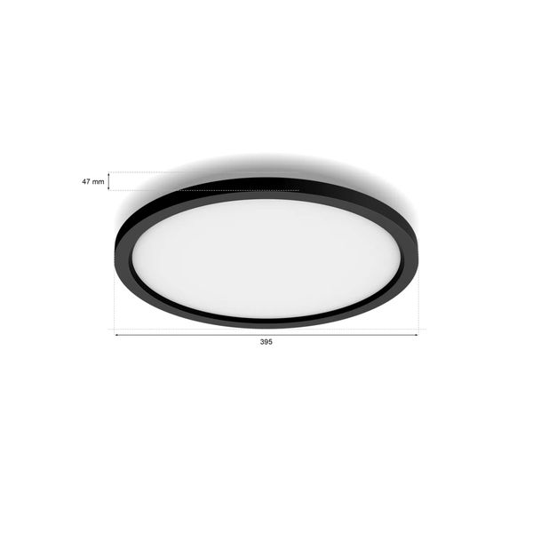 Philips Lighting Aurelle Hue White ambiance rond paneel 21W Zwart