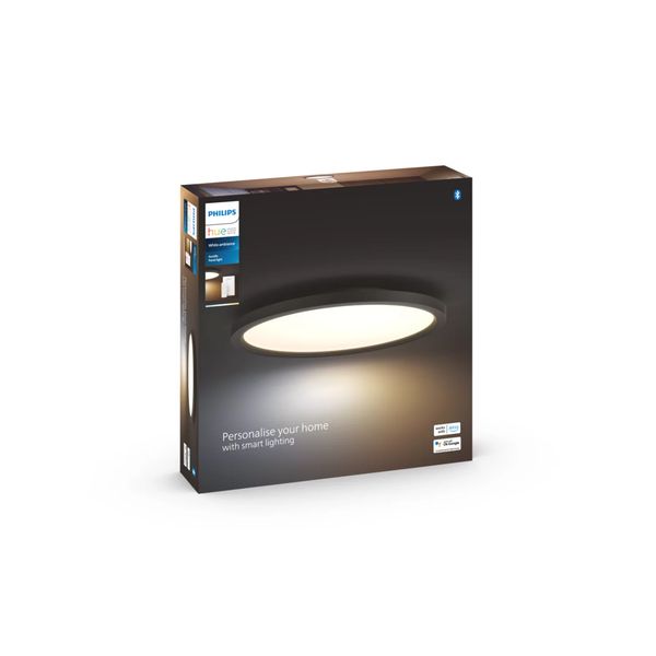 Philips Lighting Aurelle Hue White ambiance rond paneel 21W Zwart