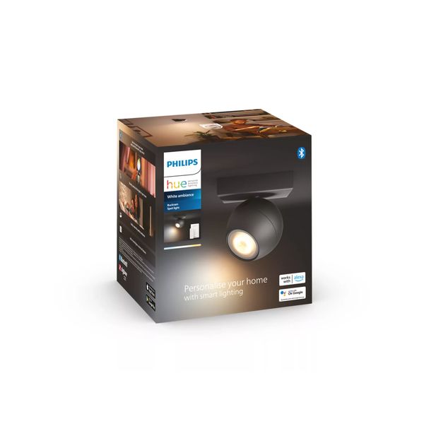 Philips Lighting Buckram Hue White Ambiance enkele spot 1x5W 230V Black