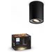 Philips Lighting Pillar Hue White Ambiance opbouwspot black 