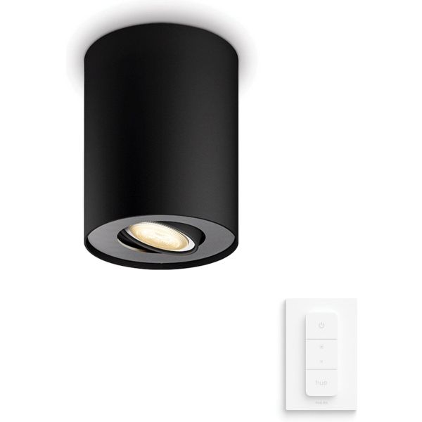 Philips Lighting Pillar Hue White ambiance single spot 1x5W 230V black