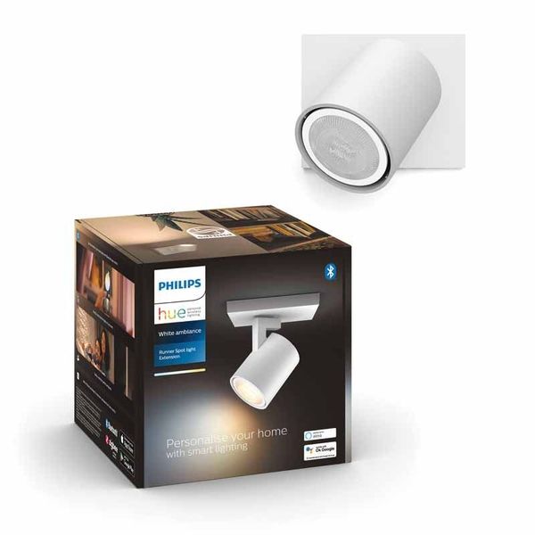 Philips Lighting Runner Hue White ambiance, enkele spot 1x5W (uitbreiding) White