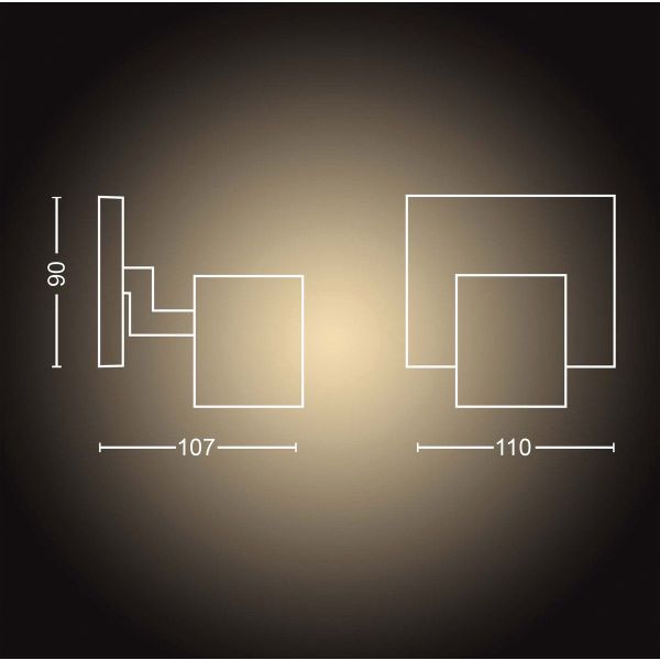 Philips Lighting Runner Hue single spot black 1x5W 230V