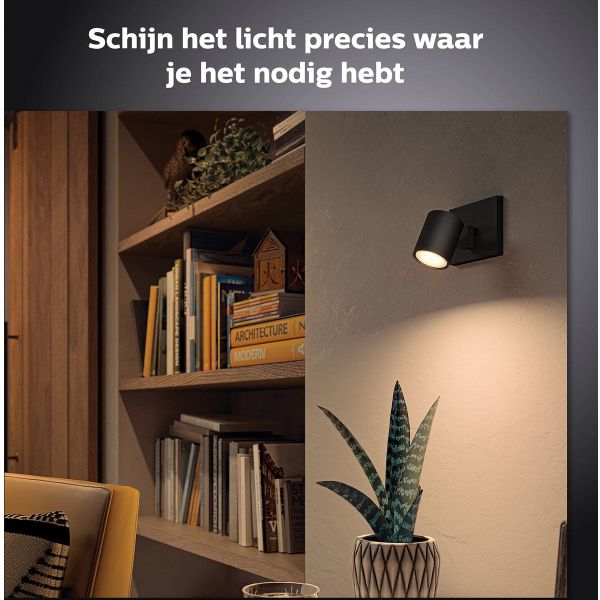 Philips Lighting Runner Hue single spot black 1x5W 230V