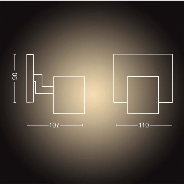 Philips Lighting Runner Hue single spot white 1x5W 230V