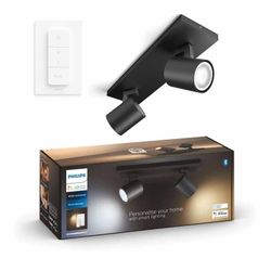 Philips Lighting Runner Hue White ambiance 2-licht spotbalk 2x5W 230V Black