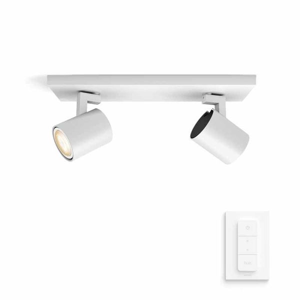 Philips Lighting Runner Hue White ambiance 2-licht spotbalk 2x5W 230V White