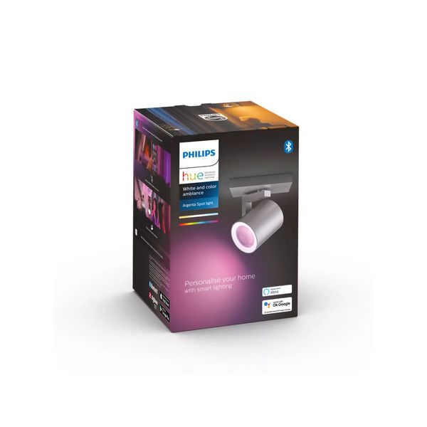 Philips Lighting Argenta Hue White en Colour Ambiance enkele spot 1x5.7W 240 Aluminium