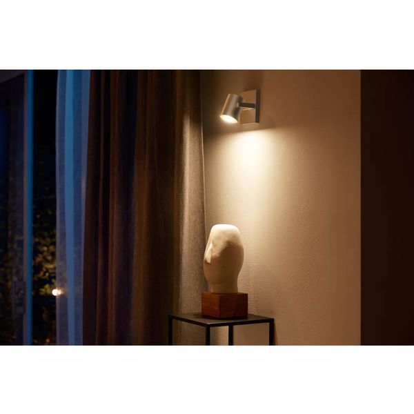 Philips Lighting Argenta Hue White en Colour Ambiance enkele spot 1x5.7W 240 Aluminium