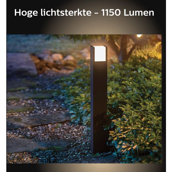 Philips Lighting Fuzo Hue White Sokkellamp 1x15W 24V Black