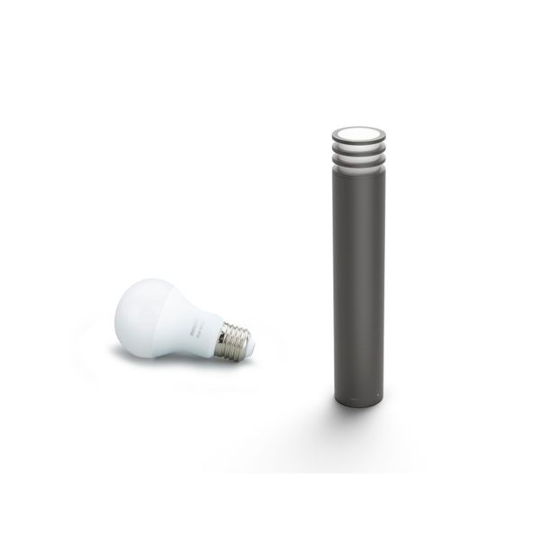 Philips Lighting Lucca Hue White sokkellamp 1x9W 230V anthracite