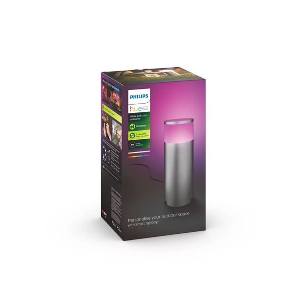 Philips Lighting Calla Hue White and Color Ambiance sokkellamp inox