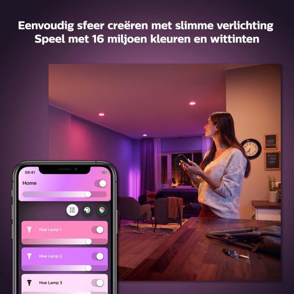 Philips Lighting Hue White and Color Ambiance GU10 - slimme spot - (3-pack)