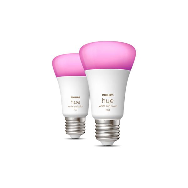 Philips Lighting Hue White and Color Ambiance A60 - E27 slimme lamp - 1100 (2-pack)