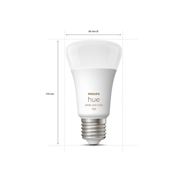 Philips Lighting Hue White and Color Ambiance A60 - E27 slimme lamp - 1100 (2-pack)