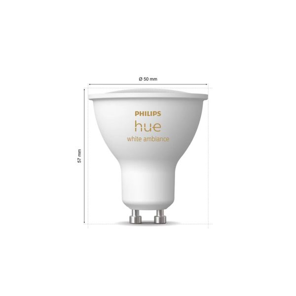 Philips Lighting Hue White ambiance GU10 - slimme spot - (2-pack)