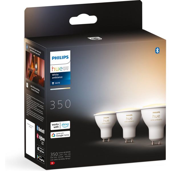 Philips Lighting Hue White ambiance GU10 - slimme spot - (3-pack)