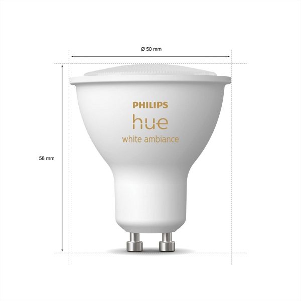 Philips Lighting Hue White ambiance GU10 - slimme spot - (3-pack)