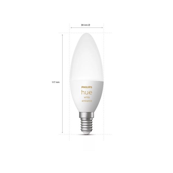 Philips Lighting Hue White ambiance Losse kaarslamp E14