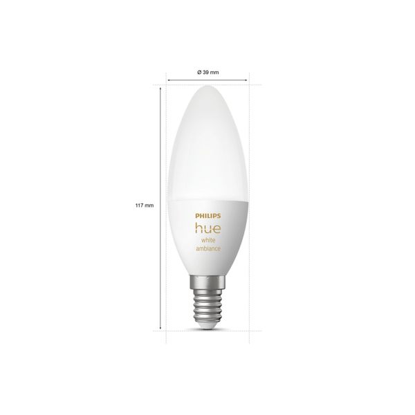 Philips Lighting Hue White ambiance Losse kaarslamp E14 duopack