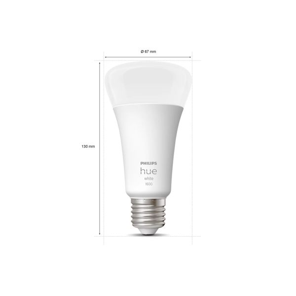 Philips Lighting Hue standaardlamp - warmwit licht - 1-pack - E27 - 1600lm