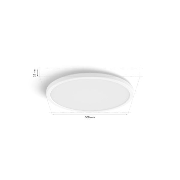 Philips Lighting Tento Hue White plafondpaneel - Small - rond White