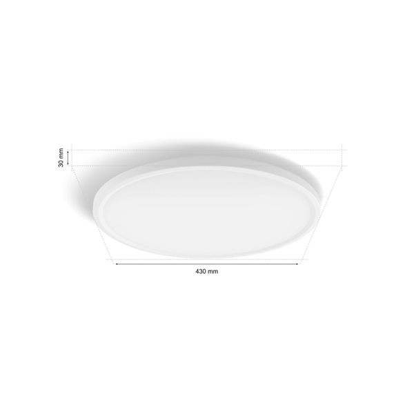 Philips Lighting Tento Hue White Ambiance plafondpaneel - Medium - rond White