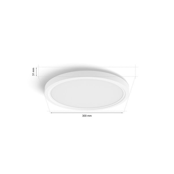 Philips Lighting Tento Hue White Ambiance plafondpaneel - Small - rond White