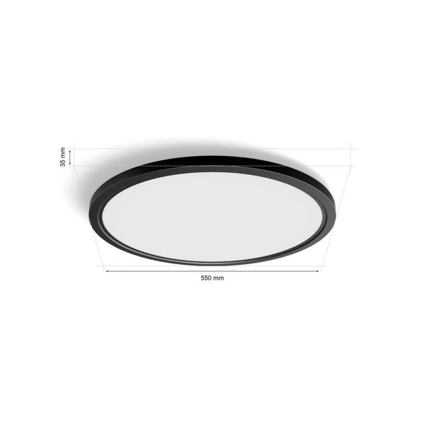 Philips Lighting Tento Hue White Ambiance plafondpaneel - XL - rond Black