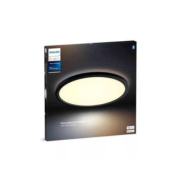 Philips Lighting Tento Hue White Ambiance plafondpaneel - XL - rond Black