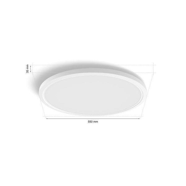 Philips Lighting Tento Hue White Ambiance plafondpaneel - XL - rond White