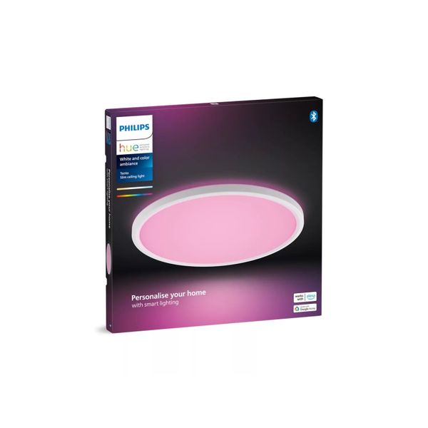 Philips Lighting Tento Hue White and Color Ambiance plafondpaneel - medium - rond White