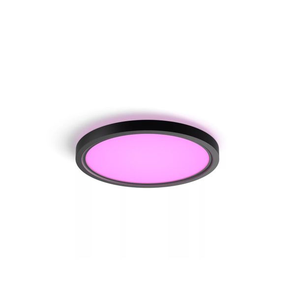 Philips Lighting Tento Hue White and Color Ambiance plafondpaneel - Small - rond Black