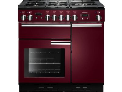 Professional+ 90 Dual Fuel Cranberry Chrome