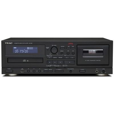 AD-850 CD-Player/Cassette Deck, Black  Teac