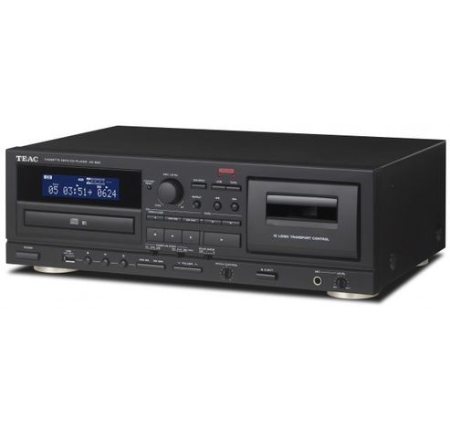 AD-850 CD-Player/Cassette Deck, Black  Teac