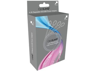 4 IR KIT - 2 DUAL EMITTER REPEATER Kit with AC/USB Power Option