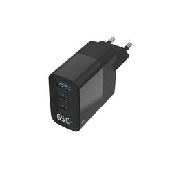 Sitecom 65W GaN Power Delivery Wall Charger with LED display 