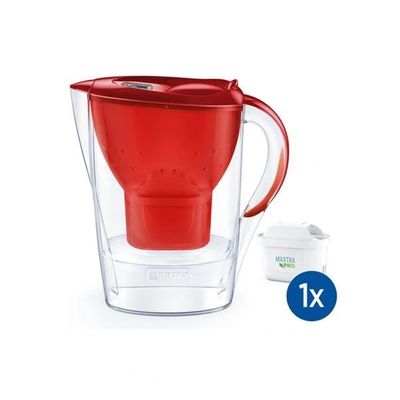 1051120 Marella Cool Carafe filtrante avec 1 cartouche Maxtra Pro 2,4 L Rouge Brita