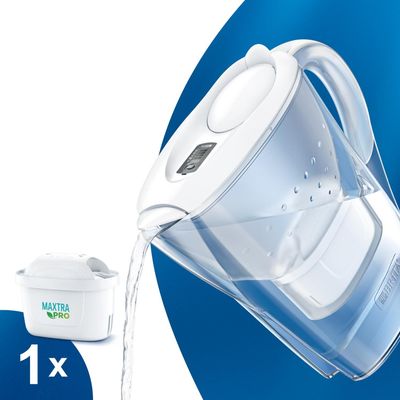 1051123 Carafe filtrante Marella XL avec 1 cartouche Maxtra Pro 3,5 L Blanc Brita