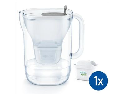 <ul class='list-attrs-tooltip'><li>Inhoud: 3,50 Liter</li><li>Indicatie 'Filter vervangen': Indicatie 'Filter vervangen'</li><li>Type filterpatroon: Brita Maxtra Pro</li><li>Kleur: Transparant</li></ul> 1051669 Style XL waterfilterkan Grijs