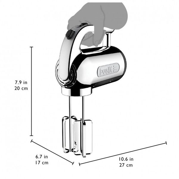 Handmixer set chroom 