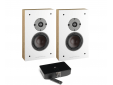 Oberon On Wall C Light Oak + BluOS Sound Hub