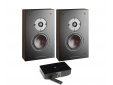 Oberon On Wall C Dark Walnut + BluOS Sound Hub