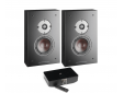Oberon On Wall C Black Ash + BluOS Sound Hub