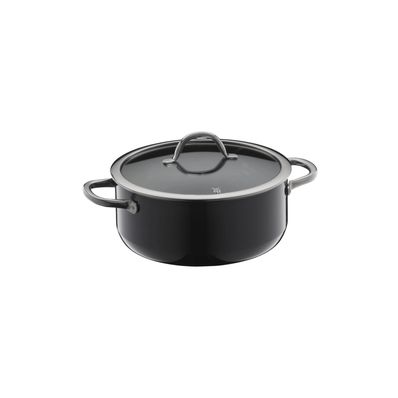 Low Casserole 20 cm w/ lid FUSIONTEC INSPIRE BLAC 