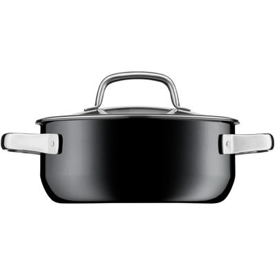 Low Casserole 24 cm w/ lid FUSIONTEC INSPIRE BLACK 