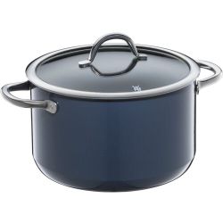 WMF Fusiontec Inspire hoge kookpot met deksel 20cm Zwart 